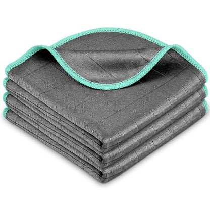 Airlab Glass Polishing Streak Free Miracle Cleaning Cloth, Grey-Green - color: Grey-green