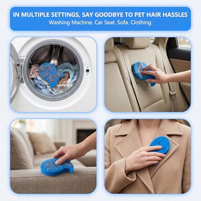 Pet Hair Remover for Laundry, Dryer Hair Catcher (8Pcs Blue) - color: Blue, size: 8Pcs