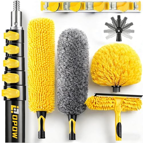 30 Foot High Ceiling Duster Kits with 4.7-24ft Heavy Duty Extension Pole - size: 24 feet