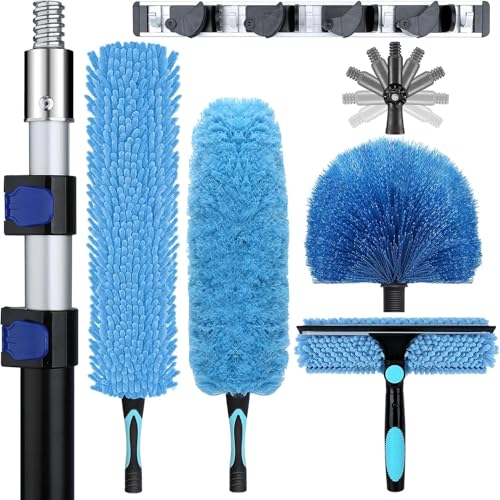 La ForFoir 20ft High Ceiling Duster Kit with 5-12ft Extension Pole - size: 12FT