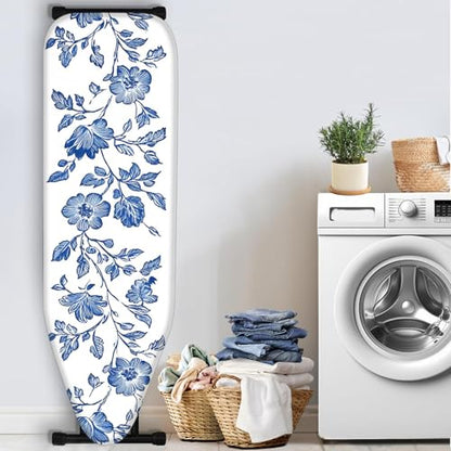 Nuxovilar Blue Floral Vines Ironing Board Cover 15x54 Polyester - color: Yfw04571, size: 15×54 inch