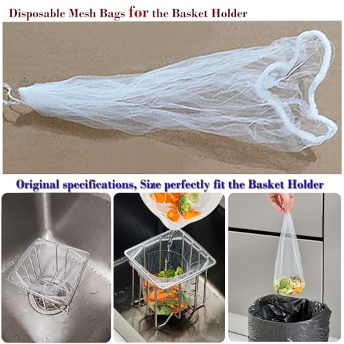 200 Sink Strainer Net Bags mesh bag for Sink strainer Basket Holder