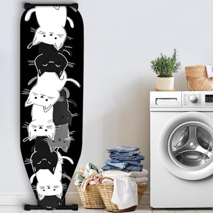 Nuxovilar Stacked Cats Ironing Board Cover 15x54 Inches Polyester - color: Ywp99469