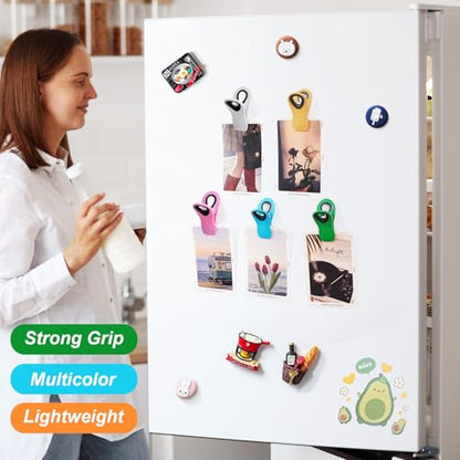 JETMORE 12 Pack Chip Clips, Plastic Magnetic Bag Clips for Food, Clip - color: 12 Pack-mr-1