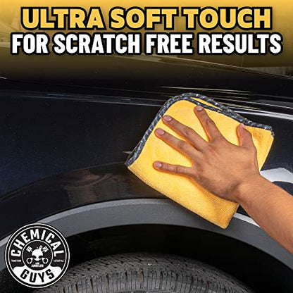 Chemical Guys, Large Microfiber Drying Towel for Cars, 36 x 25 in, Yellow - size: 36"x25", style: 1 pack