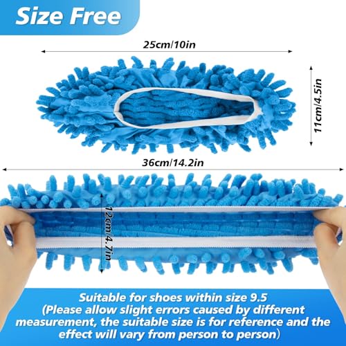 MAQIHAN 10 Mop Slippers for Floor Cleaning - 5 Pairs Microfiber Mop Socks