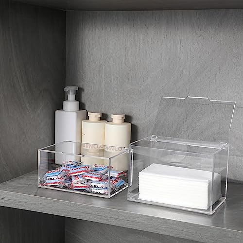 rejomiik Large Dryer Sheet Holder, Dryer Sheet Dispenser with Lid, Clear - color: Clear, size: Large