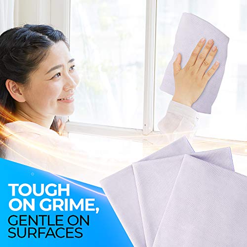 Fuller Brush Shine Bright Microfiber Cloths – 3-Pack, 16" x 16" Streak-Free Cleaning for Glass, Mirrors & Appliances – Lint-Free, Super Absorbent, Reusable - size: 16" x 16"