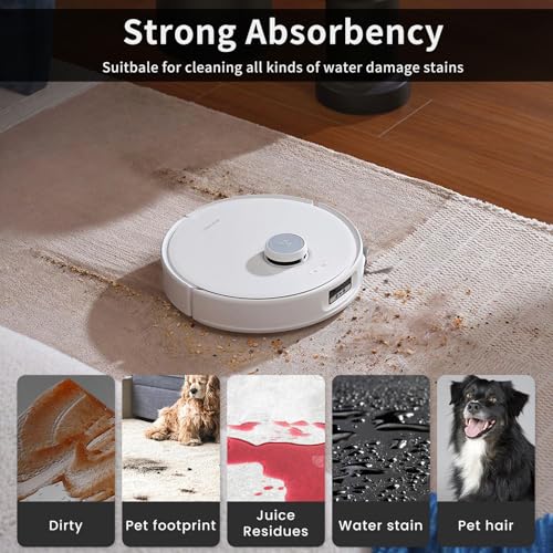 8 Pack Microfiber Mop Cloth Pad Set for Q Revo, Qrevo MaxV, Qrevo S, Qrevo Pro, Qrevo Slim,Qrevo Curv,Qrevo S5V,Qrevo Edge S5A,Qrevo Master,Saros 10R,QV35A,QV 35S Roborock Robot Vacuum Mop Accessories - size: Qrevo S5V Mop-8pcs