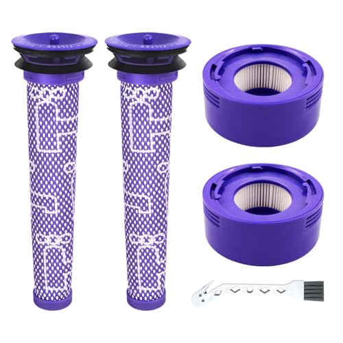 4 Pack Vacuum Filter Replacement for Dyson V7, V8 Animal, V8 Absolute, SV10