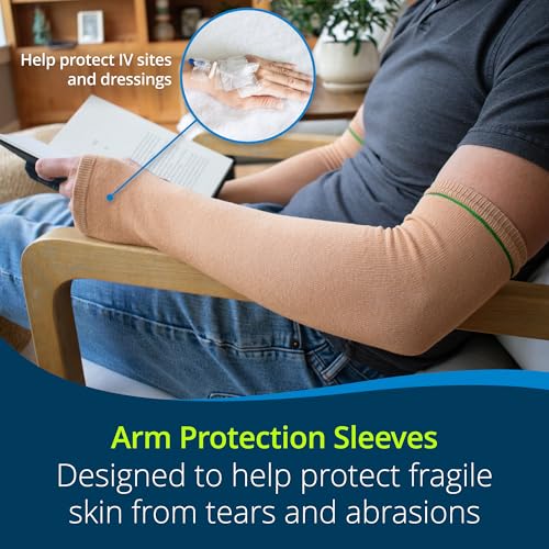 TIDI 6000 Posey SkinSleeves Protectors ― Medium ― One Pair of Protective Arm Sleeves for Fragile Skin ― Home Healthcare ― Medical Supplies - size: Medium