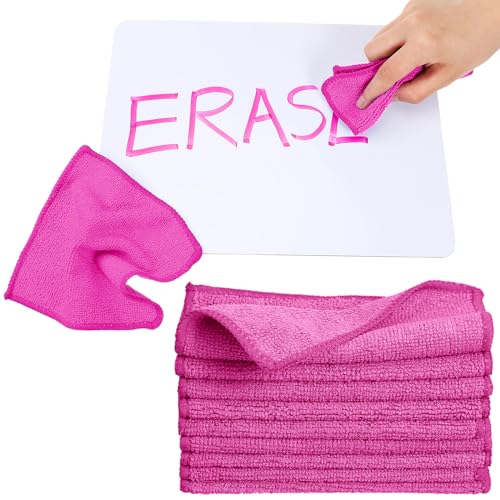 Tanlade 30 Pcs Dry Erase Cloth,6 X 6 Inch,Pink - color: Pink, size: 6 x 6 Inch