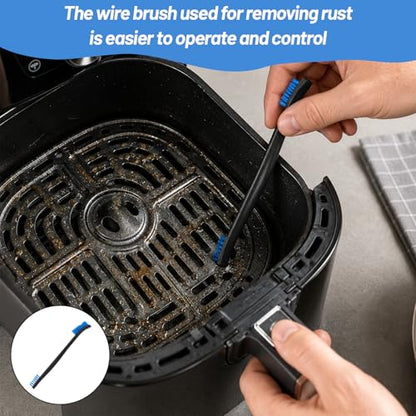 12-Pack Double-Ended Cleaning Brushes, Nylon Bristle Detail Brushes for Car Detailing, Kitchen, Keyboard, Carbon Residue Removal and Tight Spaces Cleaning