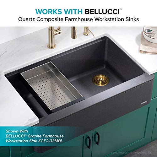 KRAUS Stainless Steel 16.75 in Workstation Sink Colander CS-6 - color: Stainless Steel, style: Colander