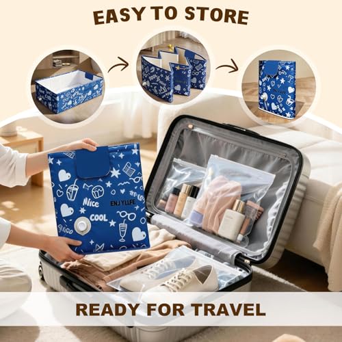 Foldable Dog Bathtub for Small to Medium Dogs & Cats Pool, Collapsible Pet Bath Tub for Shower/Kitchen Sink, Thickened Insulated Base, Portable & Space-Saving Puppy Wash Basin, Blue - color: Blue