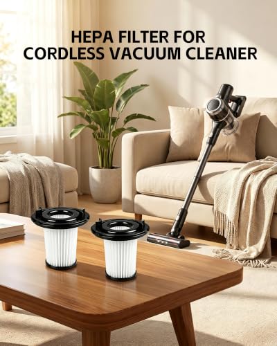 2 Pcs Washable HEPA Replacement Filters Compatible with WHALL EV-691