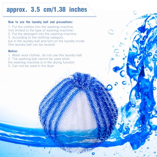 Blulu 12 Pieces Pet Hair Remover for Laundry, Blue Set - color: Blue Set
