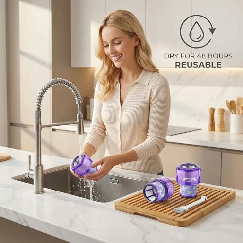 Dyson Outsize Filter, 2-Pack H13 HEPA Filter Compatible With Dyson Outsize - size: 2 Outszie Purple Filters