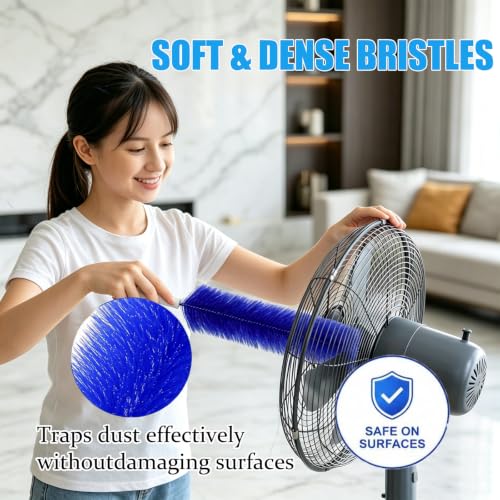 Bendable Microfiber Head (Blue 2 Pcs)