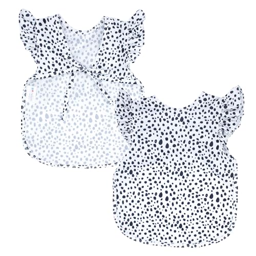 BapronBaby Flutter Baby Led Weaning Infant Feeding Bib Crafting Smock 6M-5T - color: Organic Dot, size: Baby/Toddler 6m-3T