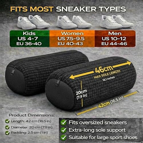 Shoe Washing Machine Bag 2 Pack for Washer & Dryer – Thick Padded Sneaker Laundry Bags with Mesh Panels & Zipper, Protective Shoe Washer Bag for Running & Gym Shoes (Black) - color: Black