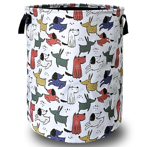 Animals Dogs Laundry Basket Oxford Cloth Foldable Hamper 18.9x16.5 Inch - color: Cute Hand Drawn Dog