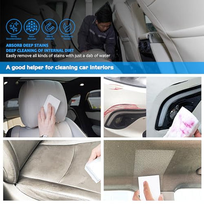50 Pack Melamine Sponges, Magic Sponge Eraser, Durable Multi-Purpose Premium Melamine Foam Eraser for All Oil Stains, Coffee Cup Stains, Bathroom, Kitchen, Leather, Shoes, Walls, car interiors. - color: 50pc
