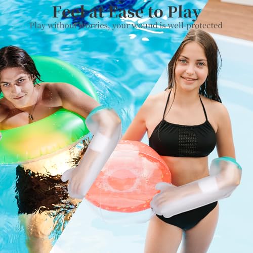 mosago Waterproof Cast Covers for Shower Arm Kids - color: Green, size: Arm-L（length 22.4"）