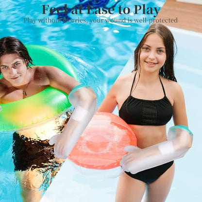 mosago Waterproof Cast Covers for Shower Arm Kids - color: Green, size: Arm-L（length 22.4"）