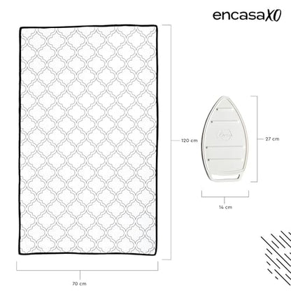 Encasa XO Ironing Mat, Heat Resistant Pad 48"x28" White Tiles - color: White Tiles, size: Large