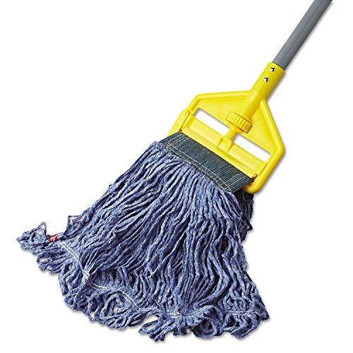 Rubbermaid Commercial Swinger Loop Wet Mop Head, Blue, Standard Medium Mop Head, Heavy Duty Absorbancy - color: BLUE, size: MEDIUM