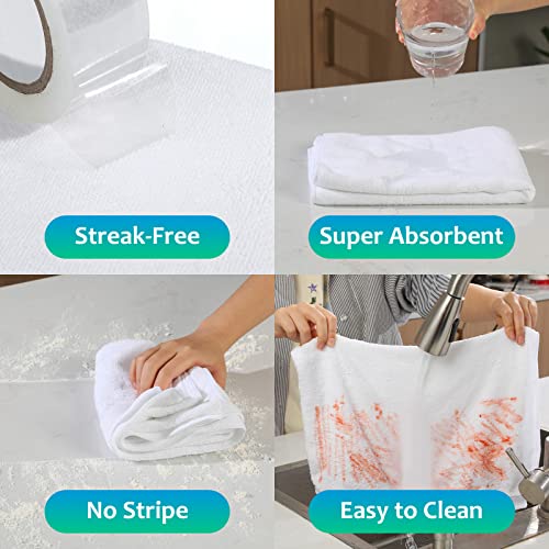Newwiee 3 Pcs Extra Large Microfiber Cleaning Cloth - color: White