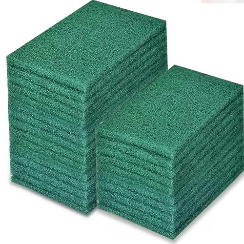 Heavy Duty Scrubbing Pads for Cleaning 6 x 4 x 0.31inch Dish Scrubber Pads Reusable Household Green Scrubbing Pads,Scotch Brite Pads, for Dishes, Kitchen Scrubbers & Metal Grills (25Pcs) - size: 25pcs