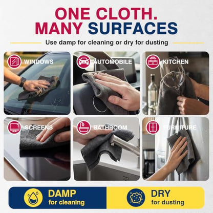 Genie Cloth Magic Cloth - 6PCS Microfiber Genie Magic Cleaning Cloth