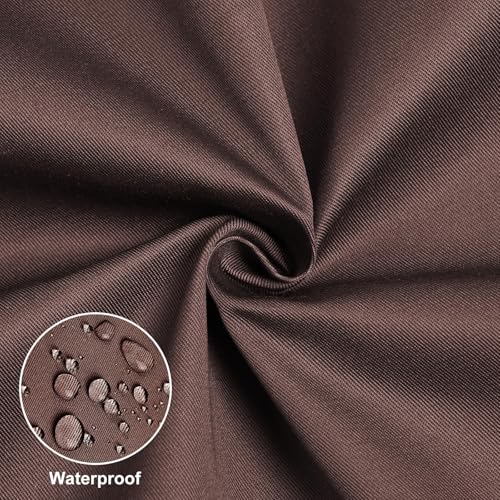 TFTAFAN Cobbler Apron Unisex Waterproof Apron with 2 Deep Pockets Art Smock for Painting Cleaning Artiest Apron work kitchen - color: Brown (Coffee)