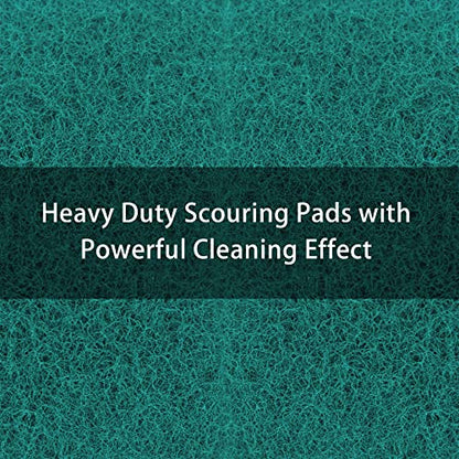 Heavy Duty Scour Pads, Non-Scratch Scrub Sponges, ULIFESTAR 5PCS Dish Scrubber Scouring Pads, Dual-Sided Reusable Household Scrub Pads for Dishes,Dish Cleaning Tool,Kitchen Scrubbers & Metal Grills - size: 150*100mm/5.9*3.94''180-240grits