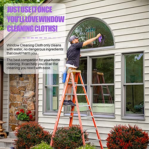 Norwεx Basic Package - Window Cleaning Cloth (Purple) and EnviroCloth (Grey), Microfiber Cleaning Cloth, Streaks Schatches Free, Just Add Water (Purple 1 Pack, Grey 1 Pack). - color: Purple and Grey