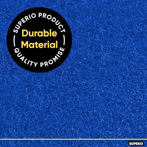 Scouring Pad Non-Scratching Scrubber Non-Scratch Cleaning Scrub Pads Heavy Duty Scouring Pad Reusable Kitchen Scrubbing Pad Pack of 30 Blue, by Superio - color: Blue, size: 30-pack