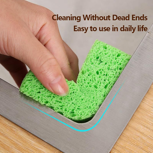 24 - Pack Non-Scratch Scrub Sponges - Sponges for Dishes and Washing Dishes, Cleaning Sponges for Kitchen Home and More（Green） - color: Green, size: 24 - Pack