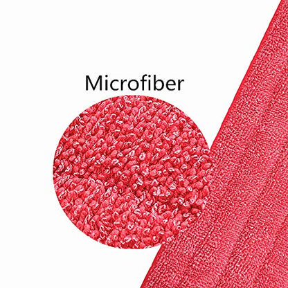 Microfiber Mop Replacement Pads for Wet/Dry Mop Floor Cleaning Pad Fit All Spray Mops (6 Pack)