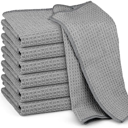 Ekedalen Microfiber Cleaning Cloth Lint Free Glass Polish, Grey - color: Grey