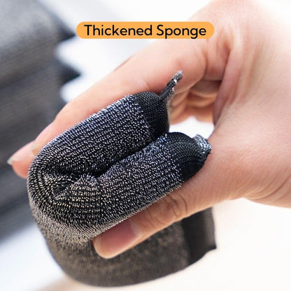 Stainless Steel Scrubber Sponges, 6-Pack, Heavy Duty, Non-Scratch, Kitchen and Multi-Surface Cleaning