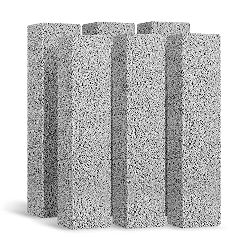 6 Pack Pumice Stone for Toilet Cleaning, Hard Water Rings & Stains - color: A-6