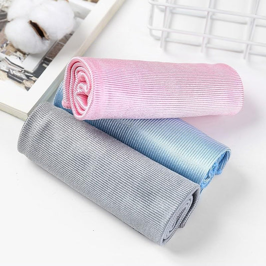 Microfiber Glass Cleaning Cloth, 16 Inch Lint Free Quickly Clean for Glasses, Window, Mirrors, Windshields and Stainless Steel (Blue, 1 Pack) - color: Blue