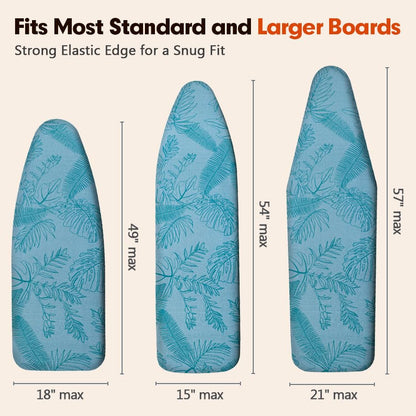 Ironing Board Cover and Pad, Extra Wide 18x49, Extra Thick - color: Tropical, size: 18" x 49"