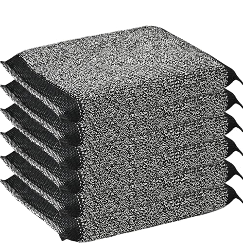 Steel Wool Scrub Sponges, Non Scratch Kitchen Dish Scrubbers - size: 6 Pack