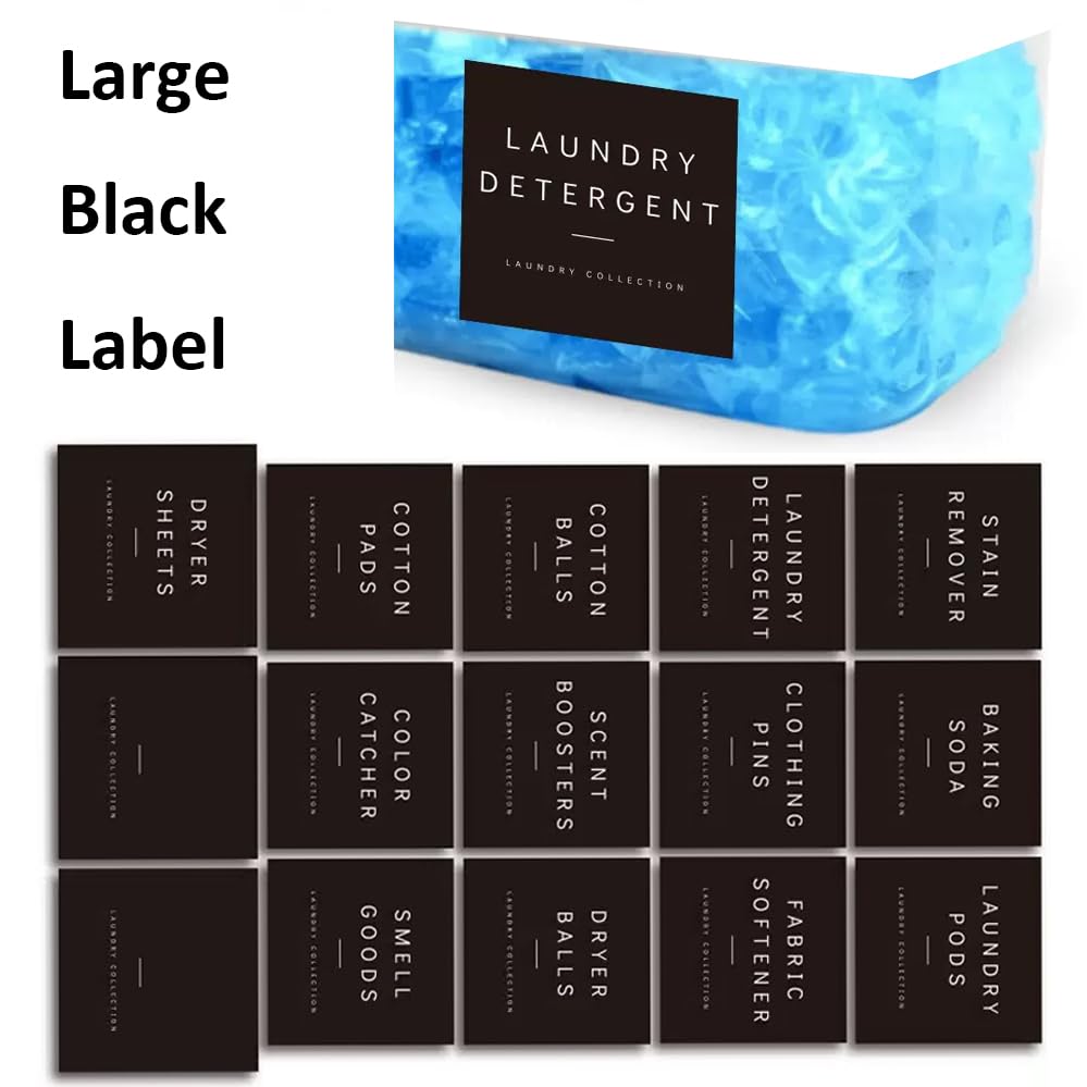3 Pack Large Laundry Pods Container Laundry Room Organization Containers Storage Dryer Sheet Holder with Lids and Labels for Laundry Pods Laundry Detergent Dry Sheet Organizing