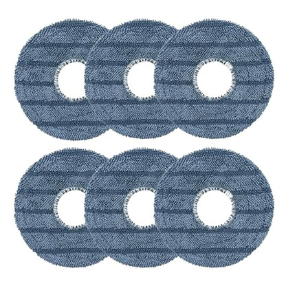 6-Pack C20 Mop Pads Compatible with Eufy Robot Vacuum Omni C20 – Washable Microfiber Mopping Cloth Refills, Reusable Replacement Pads for C20 Omni Floor Cleaner - color: 6pcs