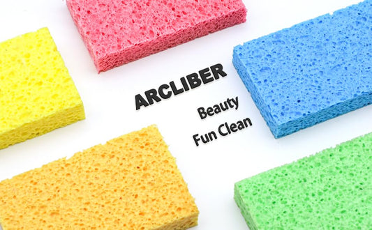 6 Pack Blue Cellulose Scrub Sponges Non-Scratch Heavy Duty Kitchen - color: Blue, size: 6 Count (Pack of 1)