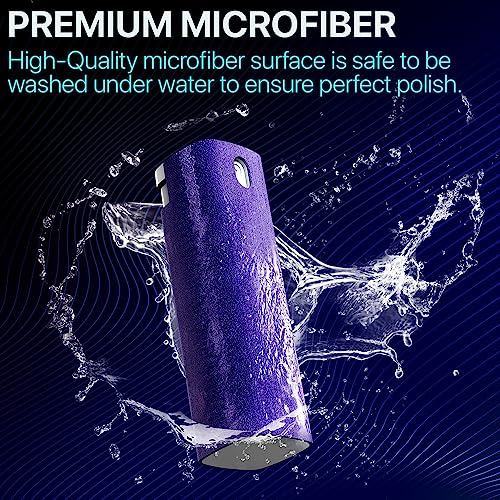 iO CLEAN Mini Screen Cleaner Spray, 2-in-1 Touchscreen Mist Cleaner, Rose - color: Rose